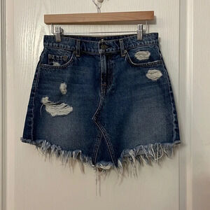 7 for All Mankind Denim Mini Skirt Size 26